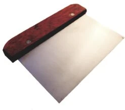 Merkloos Deegschraper - Deeg Mes - Schraper - Deegsnijder - Deegkrabber - Deegsteker - Duurzaam 15x11 Cm - Hout - Deeg - Keuken - Huishouden - Keukentool - Keukengerei - Gladstrijker