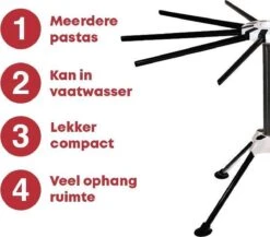 YUGN Pasta Droogrek RVS En Pastarek Inklapbaar - Pasta Droger Voor Oa Spaghetti En Is Vaatwasserbestendig - Met Gratis E-Book - Ruim 10 Armen Van 19 Cm En Hoogte Van 32cm - Cadeau Tip 15 YUGN Pasta Droogrek RVS En Pastarek Inklapbaar - Pasta Droger Voor Oa Spaghetti En Is Vaatwasserbestendig - Met Gratis E-Book - Ruim 10 Armen Van 19 Cm En Hoogte Van 32cm - Cadeau Tip -Merkloos Winkel 1200x1053 6