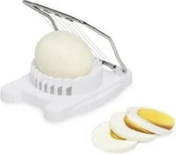 Merkloos RVS Eiersnijder - 10,5 X 8 X 2,6 Cm - Ei Snijden