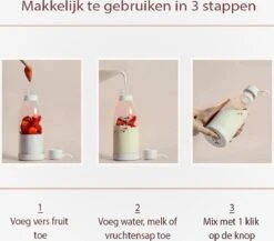 Draagbare Blender - Mini Blender - Blender To Go - Blender Smoothie - 300 ML -Merkloos Winkel 1200x1055 9