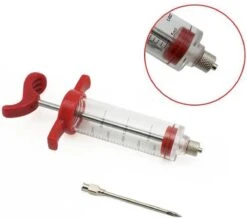LOUZIR RVS Marinade Injector | BBQ Vlees Spuit Injecteur | Meat Injector | Injectiespuit Inclusief 3 Naalden | Marinade Injectiespuit | Vlees Injectie Spuit | Barbecue Vlees Injector -Merkloos Winkel 1200x1058 4
