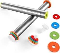 Deegroller - Bakmat - Verstelbare Deegroller - Bakspullen - RVS - Deegmat - Antikleef - Baulk® 10 Deegroller - Bakmat - Verstelbare Deegroller - Bakspullen - RVS - Deegmat - Antikleef - Baulk® -Merkloos Winkel 1200x1059 9