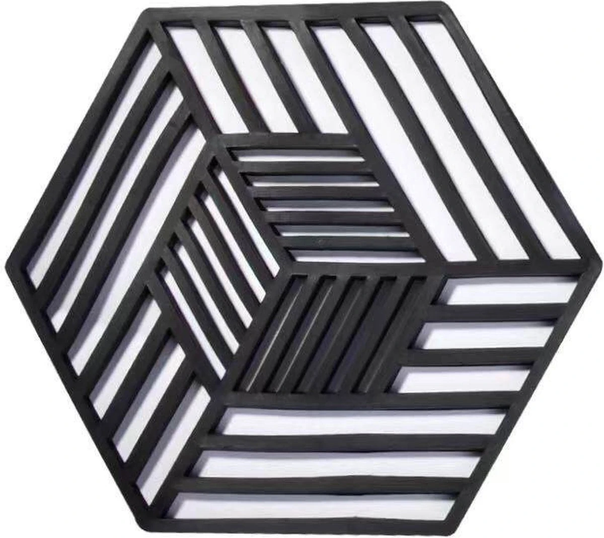 Db Onderzetters (2 Stuks) - Multifunctioneel - Onderleggers Glazen - Siliconen - Accessoires - Glas Onderzetters - Zeshoekig - Hip Design - Zwart 6 Db Onderzetters (2 Stuks) - Multifunctioneel - Onderleggers Glazen - Siliconen - Accessoires - Glas Onderzetters - Zeshoekig - Hip Design - Zwart - Afbeelding 6