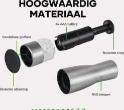 Pepermolen - Peper En Zoutmolen Set - Elektrisch - Inclusief Batterijen En Accessoires -Merkloos Winkel 1200x1071 3