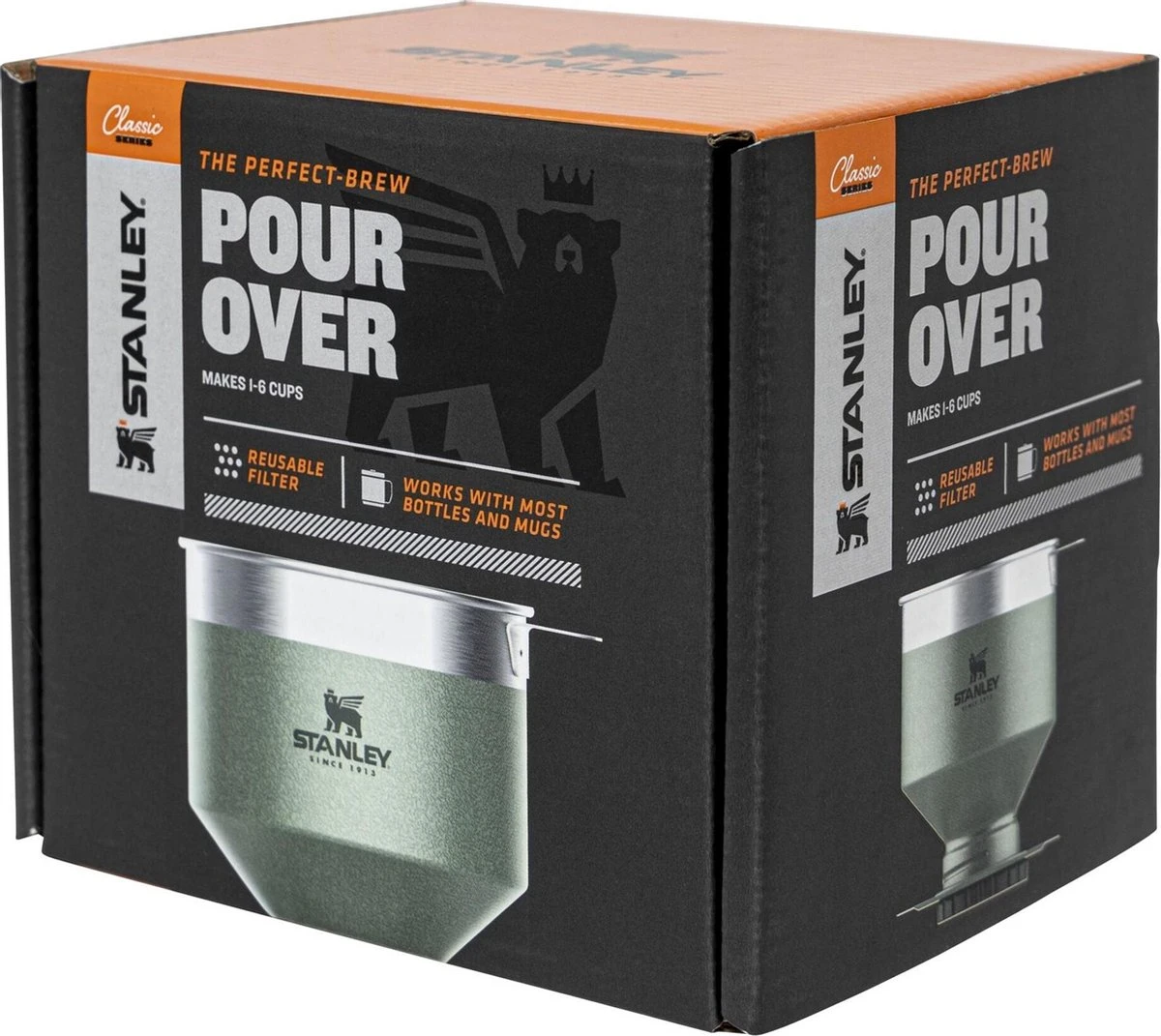 Stanley The Perfect-Brew Pour Over - Koffiefilterhouder- Hammertone Green 9 Stanley The Perfect-Brew Pour Over - Koffiefilterhouder- Hammertone Green - Afbeelding 9