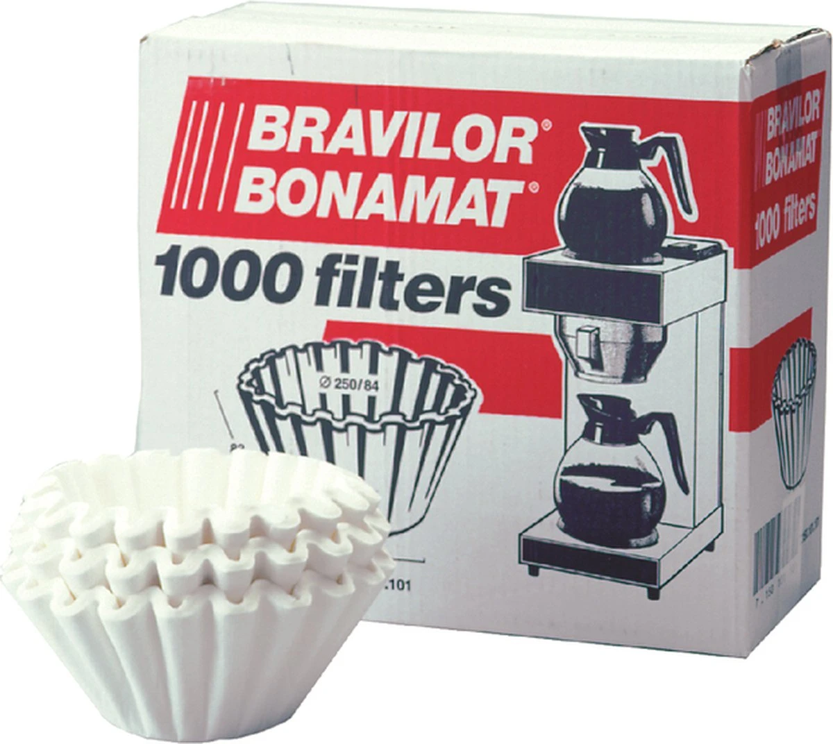 Merkloos Bravilor Koffiefilter - 245 Mm - 1000 Stuks 1 Merkloos Bravilor Koffiefilter - 245 Mm - 1000 Stuks