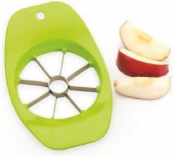 Doodadeals® Appelsnijder - RVS - Appelboor - Fruitmes - 8 Partjes - Groen Of Geel