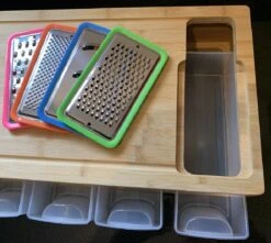 HUISSON Luxe Houten Snijplank XXL Met 5 Opvangbakken En 4 Raspen 50 X 27 X 10 Cm Groentesnijder Keukengerei Snijplank Hout BBQ -Merkloos Winkel 1200x1075 41