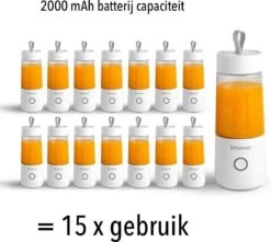 Vitamer Draagbare Blender - 350 Ml - Inclusief Smoothie Receptenboek - Roze -Merkloos Winkel 1200x1076 28