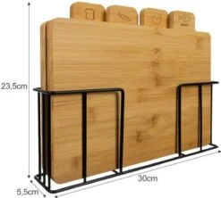 Elefes Bamboe Snijplankenset Met Houder - Set Van 4 Snijplanken - Snijplank - Bamboe 11 Elefes Bamboe Snijplankenset Met Houder - Set Van 4 Snijplanken - Snijplank - Bamboe -Merkloos Winkel 1200x1078 5