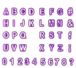 The Bakeshop - Uitsteekvorm - 40 Delig - ABC Voor Fondant En Marsepein - Alfabet - Letters & Cijfers -Merkloos Winkel 1200x1078 8