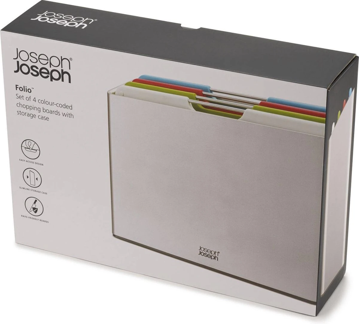 Joseph Joseph JosephJoseph - Folio - Snijplank - In Houder - Medium - Set Van 5 Stuks - Zilver 8 Joseph Joseph JosephJoseph - Folio - Snijplank - In Houder - Medium - Set Van 5 Stuks - Zilver - Afbeelding 8