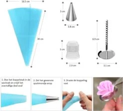 Taart En Cake Decoratie Set - 411 Delige - Taart Bakken Accessoires Set – Taartversiering - Draaiplateau - RVS Spuitmondjes 15 Taart En Cake Decoratie Set - 411 Delige - Taart Bakken Accessoires Set – Taartversiering - Draaiplateau - RVS Spuitmondjes -Merkloos Winkel 1200x1083 13