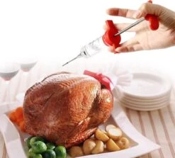 LOUZIR RVS Marinade Injector | BBQ Vlees Spuit Injecteur | Meat Injector | Injectiespuit Inclusief 3 Naalden | Marinade Injectiespuit | Vlees Injectie Spuit | Barbecue Vlees Injector -Merkloos Winkel 1200x1084 14