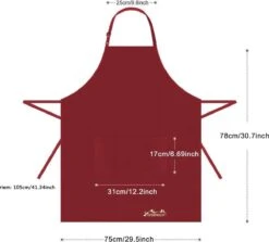 Viedouce 2 Pack Schort - Keukenschort - BBQ BIB Apron - Waterbestendig - Incl. Voorzak - Verstelbaar - Rood - (78 X 75 Cm) 13 Viedouce 2 Pack Schort - Keukenschort - BBQ BIB Apron - Waterbestendig - Incl. Voorzak - Verstelbaar - Rood - (78 X 75 Cm) -Merkloos Winkel 1200x1084
