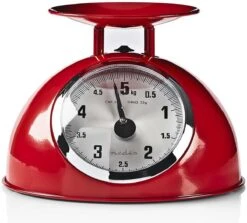 Nedis Keukenweegschaal - Analoog - Roestvrij Staal - Verwijderbare Kom - Rood -Merkloos Winkel 1200x1085 12