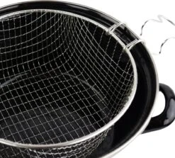Orange85 Frituurpan - Zwart - Inductie - Emaille - Diameter 24 Cm - Met Draadmand - 3,5 Liter -Merkloos Winkel 1200x1085 3
