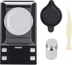 Imtex Precisieweegschaal 50 G / 0,001 Gram - Milligram-Weegschaal - Zakweegschaal - Laboratoriumweegschaal Met LCD-Display - Brievenweegschaal - Professionele Digitale Weegschaal - Goudweegschaal - Zwart -Merkloos Winkel 1200x1086 13