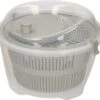 Excellent Houseware Slacentrifuge / Slazwierder / Sladroger Kunststof 5 Liter - Deksel Grijs - Salade Spinner