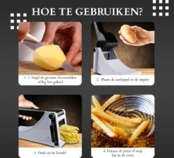 Salincio Frietsnijder – Sterke RVS Mes - Patatsnijder - Groentesnijder - Mes Voor Patat - Compact En Veilig -Merkloos Winkel 1200x1089 10