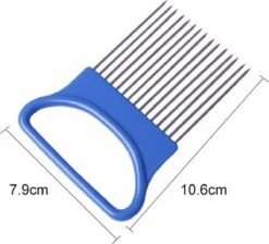 Uienkam - Uiensnijder - Groentesnijder - Hulpmiddel - Tomatensnijder - Ajuinkam - Blauw - Ixen -Merkloos Winkel 1200x1089 11