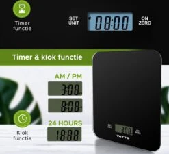 Witts Digitale Precisie Keuken Weegschaal – 1gr Tot 15 Kg – Tarra Functie – Elektrisch – Zwart -Merkloos Winkel 1200x1091 13
