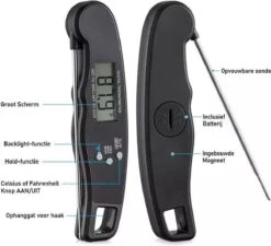 Premium Digitale Keuken Thermometer Met Flashlight- Vleesthermometer - Kookthermometer - Bbq Thermometer - Suikerthermometer Met Hold Functie -Merkloos Winkel 1200x1094 9