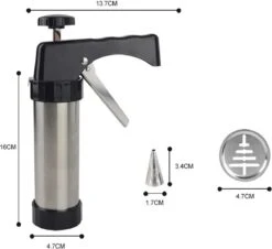 Garneerspuit - Koekjesspuit - Koekjesmaker - Deegspuit - Koekjespers -Merkloos Winkel 1200x1096 12