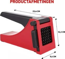 Merkloos Frietsnijder - Patatsnijder - Groentesnijder - Roestvrijstalen Snijrooster - Raspen, Schillers & Snijders - Rood -Merkloos Winkel 1200x1096 3