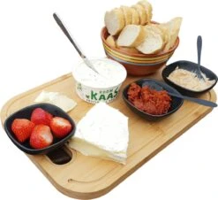 Janse Snijplank - Bamboe Snijplank Met Sapgeul 22x33cm - Houten Snijplank - Broodplank - Serveerplank - Kaasplank - Cutting Board