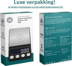 Ease Electronicz Digitale Mini Precisie Keukenweegschaal - 0,01 Tot 200 Gram - 14.2 X 7.5 Cm - Pocket Scale Op Batterij - Weegschaal Keuken 15 Ease Electronicz Digitale Mini Precisie Keukenweegschaal - 0,01 Tot 200 Gram - 14.2 X 7.5 Cm - Pocket Scale Op Batterij - Weegschaal Keuken -Merkloos Winkel 1200x1099 12