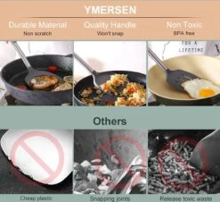 Merkloos Keukengerei Set Met Houder 12-delig - Siliconen – Ophangbaar - Antiaanbak Laag – Hittebestendig En BPA Vrij - Zwart -Merkloos Winkel 1200x1099 6