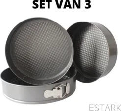 ESTARK® 3-Delige Ronde RVS Oven Bakvorm - Springvorm Set - Bak Vorm Voor Oven - Bakblik Taartvorm - Voor Het Bakken Van Cake Taarten Quiche - Cakevorm - Quichevorm - Taartblik Ring Metalen Ovenvorm - Rond - Ovenbakvorm 23/26/28cm - Set Van 3 25 ESTARK® 3-Delige Ronde RVS Oven Bakvorm - Springvorm Set - Bak Vorm Voor Oven - Bakblik Taartvorm - Voor Het Bakken Van Cake Taarten Quiche - Cakevorm - Quichevorm - Taartblik Ring Metalen Ovenvorm - Rond - Ovenbakvorm 23/26/28cm - Set Van 3 -Merkloos Winkel 1200x1103 13