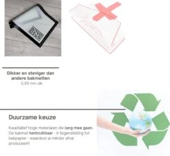 Siliconen Bakmat Ovenmat Deegmat | 2-pack 40x30 | Anti Kleef Bakpapier -Merkloos Winkel 1200x1105 22