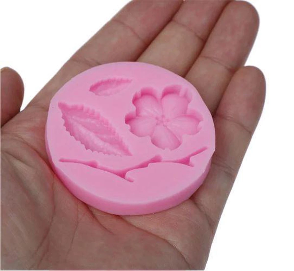 Fondant Cherry Blossom Mal - Siliconen Bloem Versiering Vorm - Fondant / Marsepein / Chocolade / Zeep - Voor Decoratie Van Taart, Cupcakes En Cake 6 Fondant Cherry Blossom Mal - Siliconen Bloem Versiering Vorm - Fondant / Marsepein / Chocolade / Zeep - Voor Decoratie Van Taart, Cupcakes En Cake - Afbeelding 6