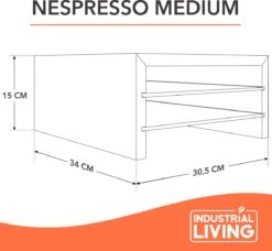 Industrial Living Capsulehouder Met Lade - Nespresso Capsule Houder Van Massief Hout - Cup Houder Geschikt Voor 48 Capsules - Cup Dispenser Koffie Capsule - Koffiecups Accessoires -Merkloos Winkel 1200x1107 16