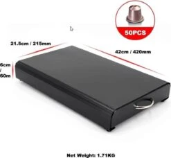 Luxe Nespresso Capsule Houder Met Lade - Espresso Koffie Pad En Cups Houder - 50 Capsules 11 Luxe Nespresso Capsule Houder Met Lade - Espresso Koffie Pad En Cups Houder - 50 Capsules -Merkloos Winkel 1200x1108 22