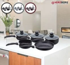 Herzberg HG-5003BK: 8 Pieces Marble Cookware Set - Black 10 Herzberg HG-5003BK: 8 Pieces Marble Cookware Set - Black -Merkloos Winkel 1200x1109 1