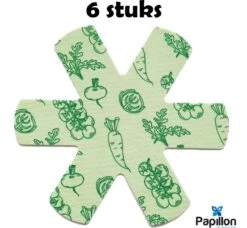 Merkloos Papillon 6 Stuks Panbeschermer - 38 Cm - Veggie