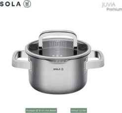 Sola Pannenset Juvia - 4 Delig - Ø 16,16,18,20 Cm - Zilver - RVS - Sandwichbodem -Merkloos Winkel 1200x1110 4