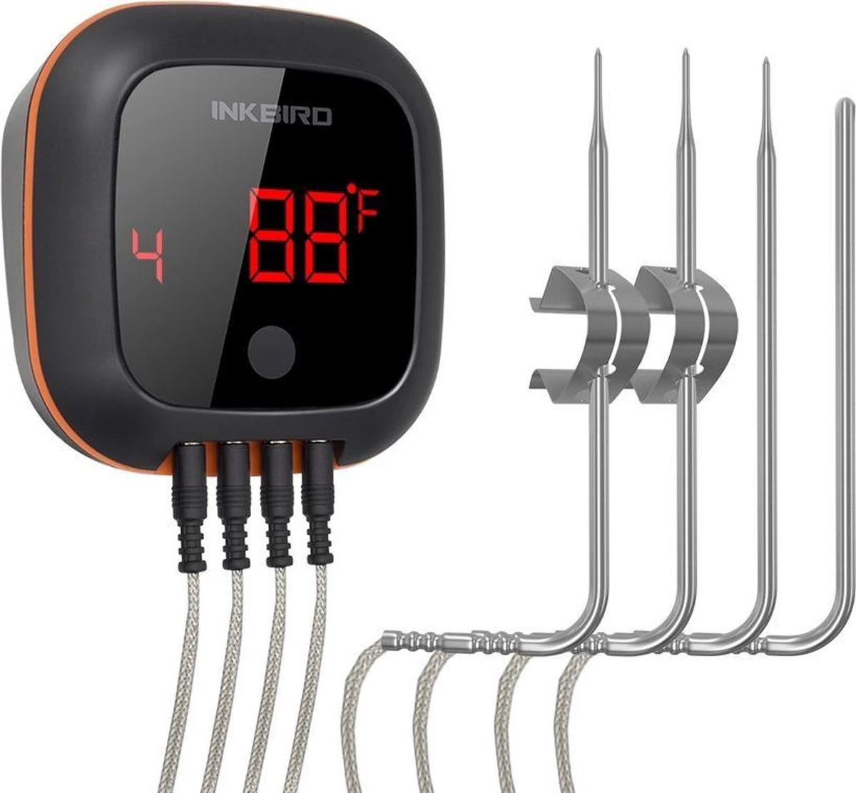 Inkbird IBT-4XS Bluetooth Thermometer - Keukenthermometer - Oplaadbare Accu 1 Inkbird IBT-4XS Bluetooth Thermometer - Keukenthermometer - Oplaadbare Accu