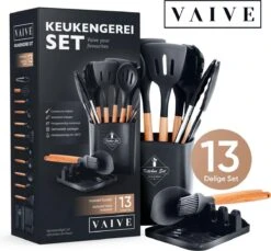 VAIVE Kookgerei Set 13-delig Met Houder - Keukengerei Set - Garde - Spatel Silicone -Merkloos Winkel 1200x1113 10