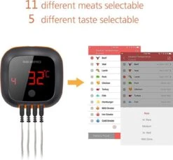 Inkbird IBT-4XS Bluetooth Thermometer - Keukenthermometer - Oplaadbare Accu 21 Inkbird IBT-4XS Bluetooth Thermometer - Keukenthermometer - Oplaadbare Accu -Merkloos Winkel 1200x1114 15