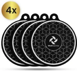 MostEssential Premium Inductie Beschermer - Inductie Mat - Kookplaat Beschermer - Panbeschermers - Inductie Matjes Rond - Anti-slip - Duurzaam - 4 Stuks