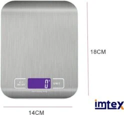 IMTEX Digitale Precisie Keukenweegschaal - Tot 5000 Gram - Zilver -Merkloos Winkel 1200x1115 9