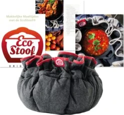 EcoStoof Met E-Kookboek - Ruby - Moderne Versie Van De Hooikist - Handgemaakt - Duurzaam - Bespaar 30% Energie -Merkloos Winkel 1200x1116 10