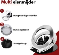 VAIVE Eiersnijder Vaatwasserbestendig - RVS - Champignonsnijder - Keukengerei -Merkloos Winkel 1200x1120 5