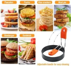 BOTC Bakvormen Set Van 2 - Rond - Ø7,5 Cm - Ei Ring - Ei Bakvorm - Eivorm - Bakring - Eirring - Eiring - Ei Bakken -Merkloos Winkel 1200x1122 13