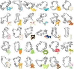 Merkloos Dieren Koekjesvorm Kat Eend Beer Vormen Uitstekers Snijvorm Dolfijn Set 30 Stuks Koekjes Bakken Chocolaatjes Maken Plezier Kinderen Ouders