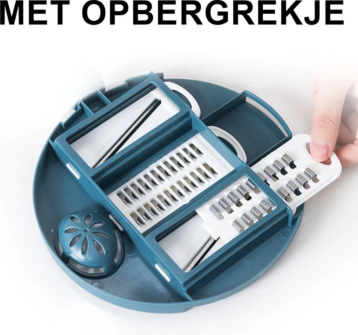 KitchenPrince Multifunctionele Groentesnijder - Mandoline Slicer Dicer - Groentesnijder - Uiensnijder - Fruitsnijder - Keukensnijder - Persen - Mandoline Keukensnijder - Fruitperser - Appelsnijder - Rasp 7 KitchenPrince Multifunctionele Groentesnijder - Mandoline Slicer Dicer - Groentesnijder - Uiensnijder - Fruitsnijder - Keukensnijder - Persen - Mandoline Keukensnijder - Fruitperser - Appelsnijder - Rasp - Afbeelding 7